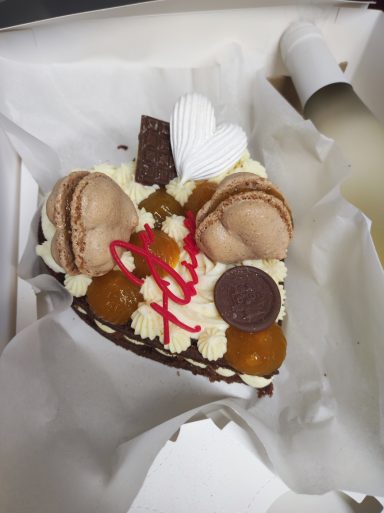 gâteau sur mesure number cake coeur saint valentin