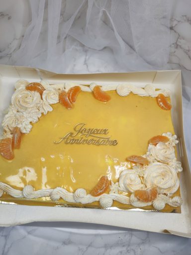 gâteau sur mesure entremet décoré mandarine citron