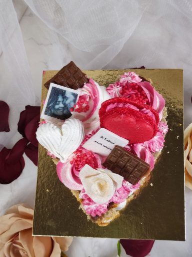 gâteau sur mesure number cake coeur saint valentin