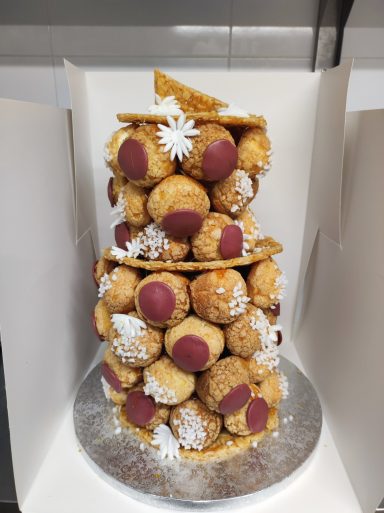 pièce montée de choux baptème